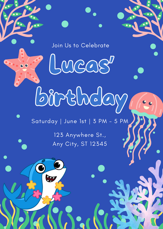 Birthday party invite