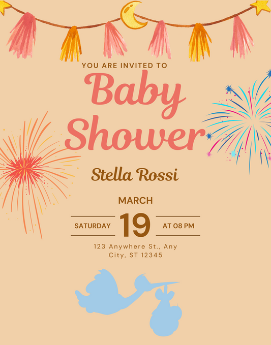 gender reveal party invite